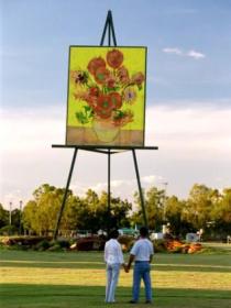 Van Gogh Sunflower Painting - Surfers Paradise Gold Coast 0