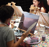 Tuesday 2 for 1 Paint and Sip Art Sessions - Surfers Paradise Gold Coast