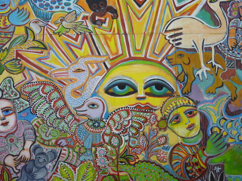 The Painting Of Life By Mirka Mora - Surfers Paradise Gold Coast 0