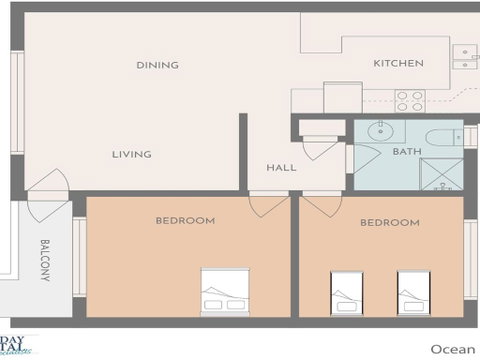 Ocean Blue Apartment Three Apartment On 2nd Level - Surfers Paradise Gold Coast 6