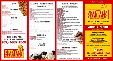 Spartans – Pizza Pastas & Ribs - Surfers Paradise Gold Coast 2